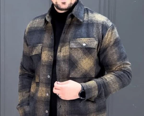 تصویر 2 از پیراهن مردانه پشمی پاییزه و زمستانه با کیفیت عالی